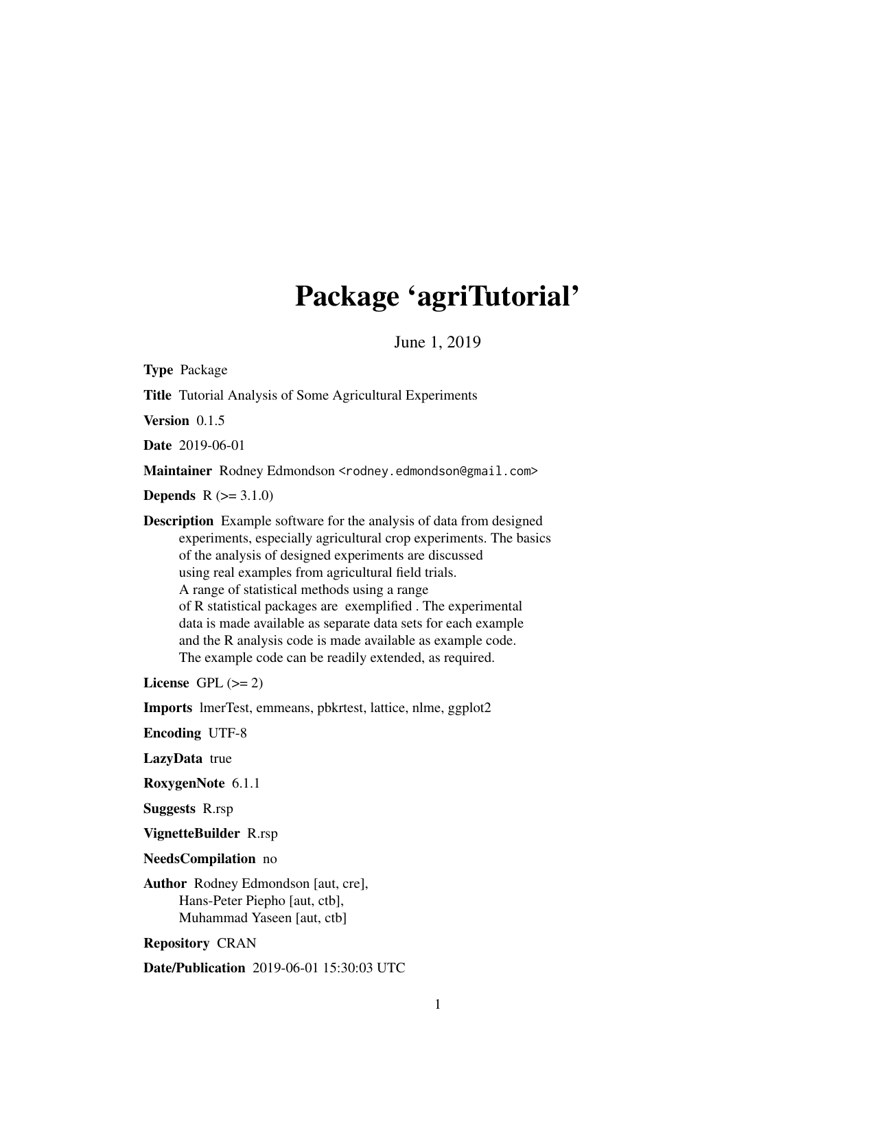 agriTutorial