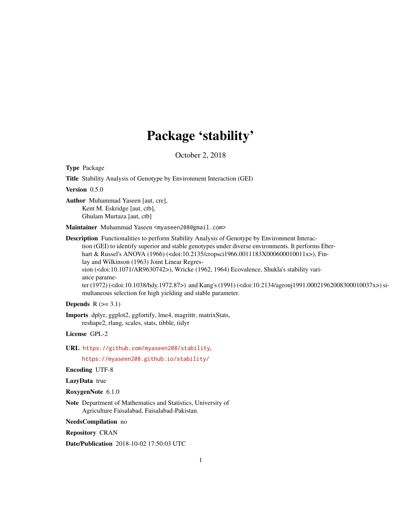 stability